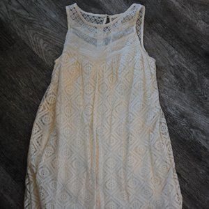 Cream/Light Beige Lace Dress